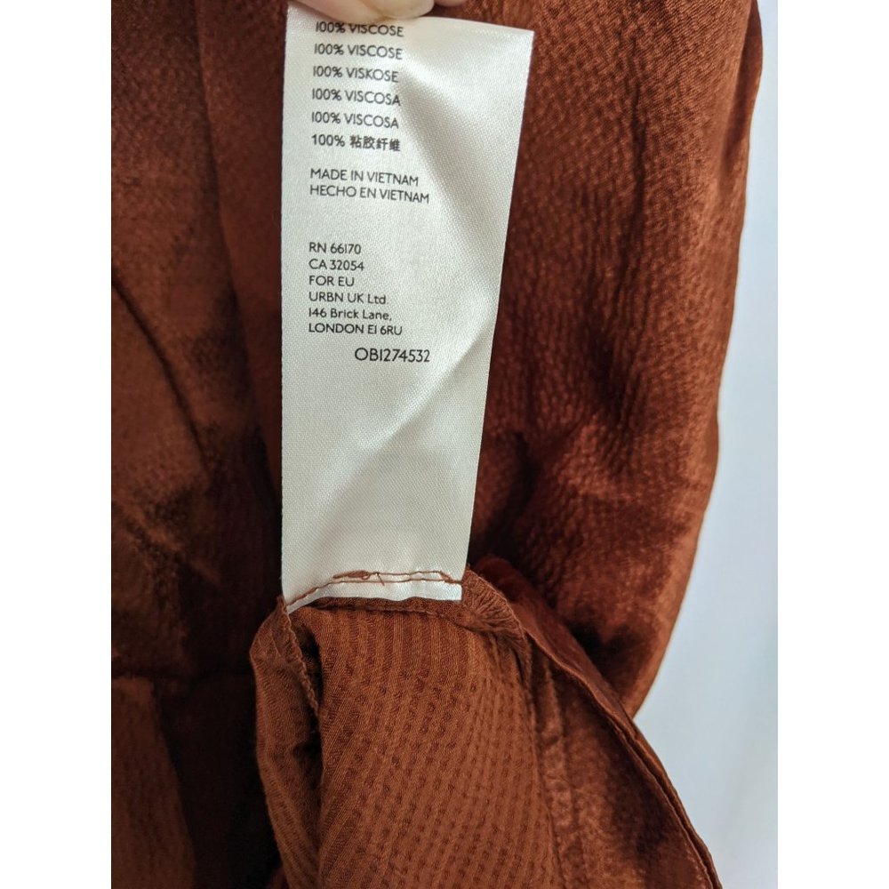 NWT Anthropologie Maeve Jimena Midi Dress Cocoa L - Picture 7 of 9